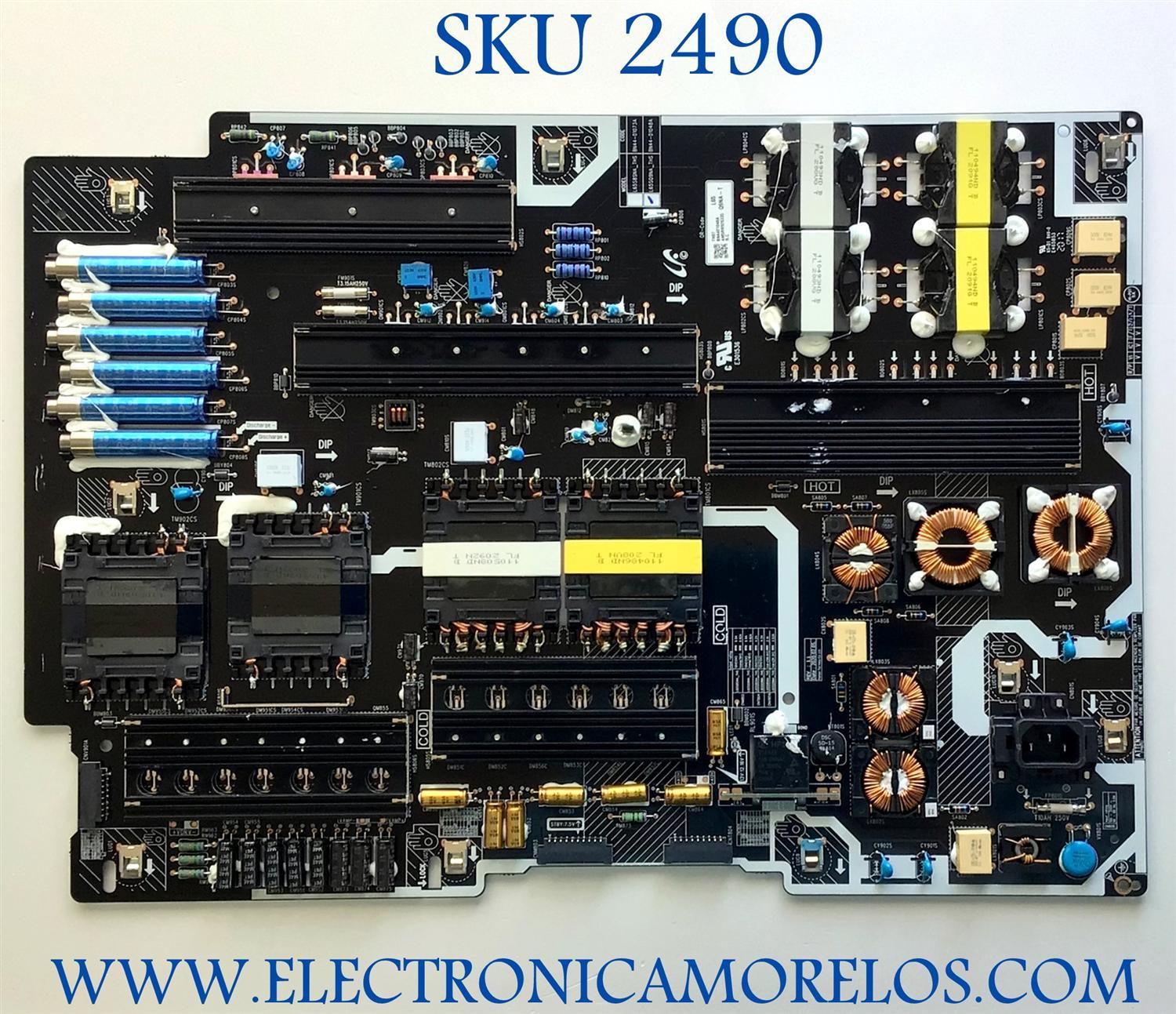 FUENTE PARA TV SAMSUNG NUMERO DE PARTE BN44-01048A / L65S8SNA_THS / BN4401048A / MODELO QN65Q900TSFXZA AG08 / QN65Q900TSFXZA / QN65Q900TSF